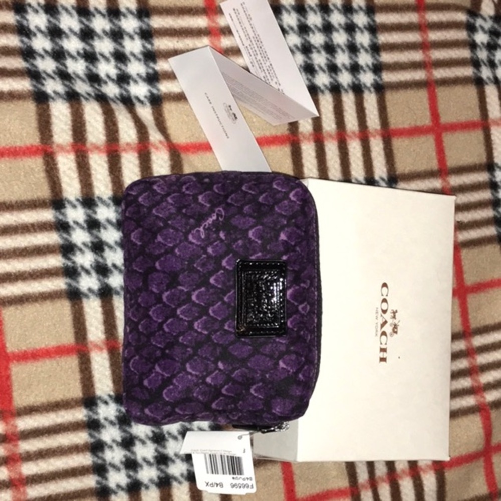 Coach Snakeskin Nylon Weekend / Travel Bag